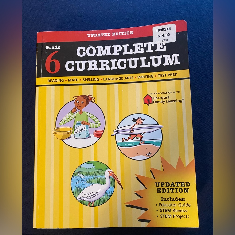 🌞 3 for  $15  COMPLETE. CURRICULUM/ Grade 6
READING/MATH/SPELLING/ LANGUAGE/TEST